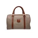 Vintage Beige Macadam Canvas Duffel Duffle Boston Bag - Céline