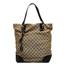 Gucci GG Canvas Large Charm Tote Canvas Tote Bag 247236 in Good condition
