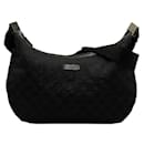 Gucci GG Canvas Leather Shoulder Bag 122790 in Very Good Condition