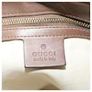 GUCCI GG Canvas Einkaufstasche PVC Leder Beige 336776 Auth tb900 - Gucci