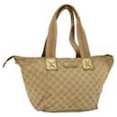 GUCCI GG Canvas Sherry Line Tote Bag Beige Pink 131230 Auth ti1249 - Gucci