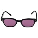 Black/Pink Tinted Square Frame Sunglasses - Autre Marque
