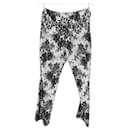 Dior Floral Lace Overlay Trousers in Multicolor Cotton