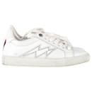 Zadig & Voltaire Rear Logo Low Top Sneakers in White Leather