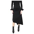 Black asymmetric midi skirt - size UK 8 - Ellery