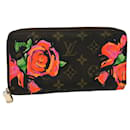 LOUIS VUITTON Monogram Rose Zippy wallet Long Wallet M93579 LV Auth ac2216 - Louis Vuitton