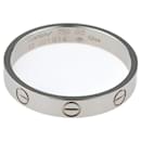 LOVE 18K White Band Ring - Cartier
