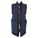 Blue/Black Chunky Knit Vest Jacket - Dior
