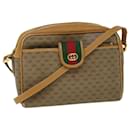 GUCCI Micro GG Canvas Web Sherry Line Shoulder Bag Beige 001 56 0944 Auth ep1776 - Gucci