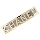 CHANEL HAIR ACCESSORY LOGO BARETTE IN GOLD METAL HAIR ACCESSORY - Chanel