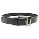 NEW DUPONT BELT 7391940 taille 80 IN BLACK LEATHER + NEW LEATHER BELT BOX - St Dupont