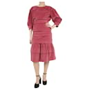 Pink corduroy blouse and skirt set - size UK 8 - Autre Marque