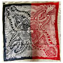 Hermes silk scarf 100/100 cm rare. - Hermès