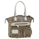 GUCCI GG Crystal Web Sherry Line Shoulder Bag Coated Canvas Brown Auth ti1254 - Gucci
