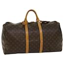 Louis Vuitton Monogram Keepall 55 Boston Bag M41424 LV Auth 53849