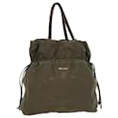 PRADA Shoulder Bag Nylon Khaki Auth bs8278 - Prada