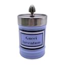 Inventum Scented Candle Light Blue Murano Glass Jar - Gucci