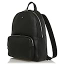 Montblanc Large Meisterstück Soft Grain Black Leather Backpack