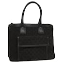 GUCCI GG Canvas Hand Bag Leather Black 000 0854 001013 auth 54325 - Gucci