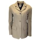 Zanini Olive Green Wool and Mohair Blazer - Autre Marque
