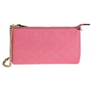 Pink Guccissima Chain Pochette Bag