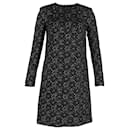 Escada Dehrea Metallic Jacquard Dress in Black Polyester
