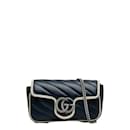 Gucci Super Mini GG Marmont Shoulder Bag Leather Shoulder Bag 574969 in Good condition