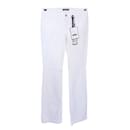 Jeans Boot Leg talle alto blancos - Dolce & Gabbana