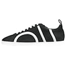 Schwarze Wildleder-Sneaker mit weißen Details – Größe EU 40 - Totême