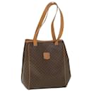 CELINE Macadam Canvas Shoulder Bag PVC Leather Brown Auth 54112 - Céline