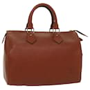 Louis Vuitton Epi Speedy 25 Hand Bag Brown M43013 LV Auth bs8525