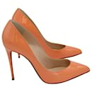 Christian Louboutin So Kate Pumps in Orange Patent Calf Leather