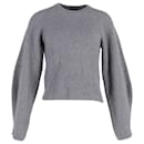 Theory Crewneck Sweater in Grey Merino Wool