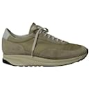 Common Projects Track 80 Sneakers in Khaki Suede - Autre Marque