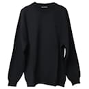 Acne Studios Crewneck Sweater in Black Cotton
