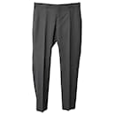Gucci Tapered Suit Trousers in Grey Wool