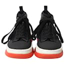 Alexander Wang Chunky Mesh Trainers in Black Cotton