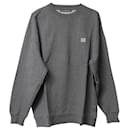 Acne Studios Crewneck Sweatshirt in Grey Cotton