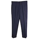 Prada Tailored Trousers in Navy Cotton