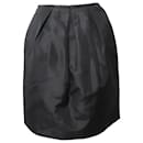 Prada Tulip Skirt in Black Silk