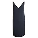Ärmelloses Kleid mit V-Ausschnitt von Maison Margiela aus schwarzem Acetat - Maison Martin Margiela