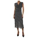 Black sheer polka dot dress - size UK 2 - Theory