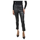 Black leather trousers - size IT 40 - Prada