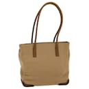 PRADA Tote Bag Wool Leather Brown Auth 54351 - Prada