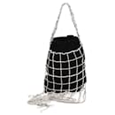 Mini borsa a secchiello con dettagli in cristalli neri - Dolce & Gabbana