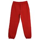 Pantalones de chándal con monograma de Louis Vuitton en poliéster rojo