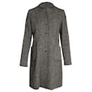 Brunello Cucinelli Mid-Length Coat in Brown Wool
