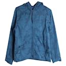 a.P.C. Bill Printed Hooded Jacket in Blue Cotton - Apc