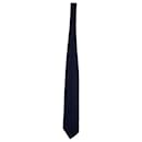 Valentino Striped Necktie in Blue Silk