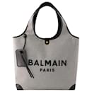 B-Army Grocery Shopper Bag - Balmain - Canvas - Black